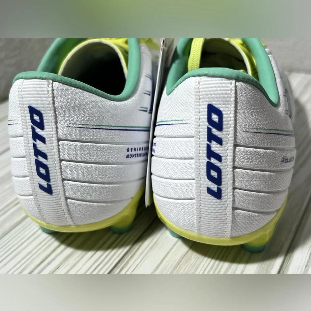 Lotto Solista 700 VIII FG Firm Ground kids‎ Soccer Cleat White yellow size 3